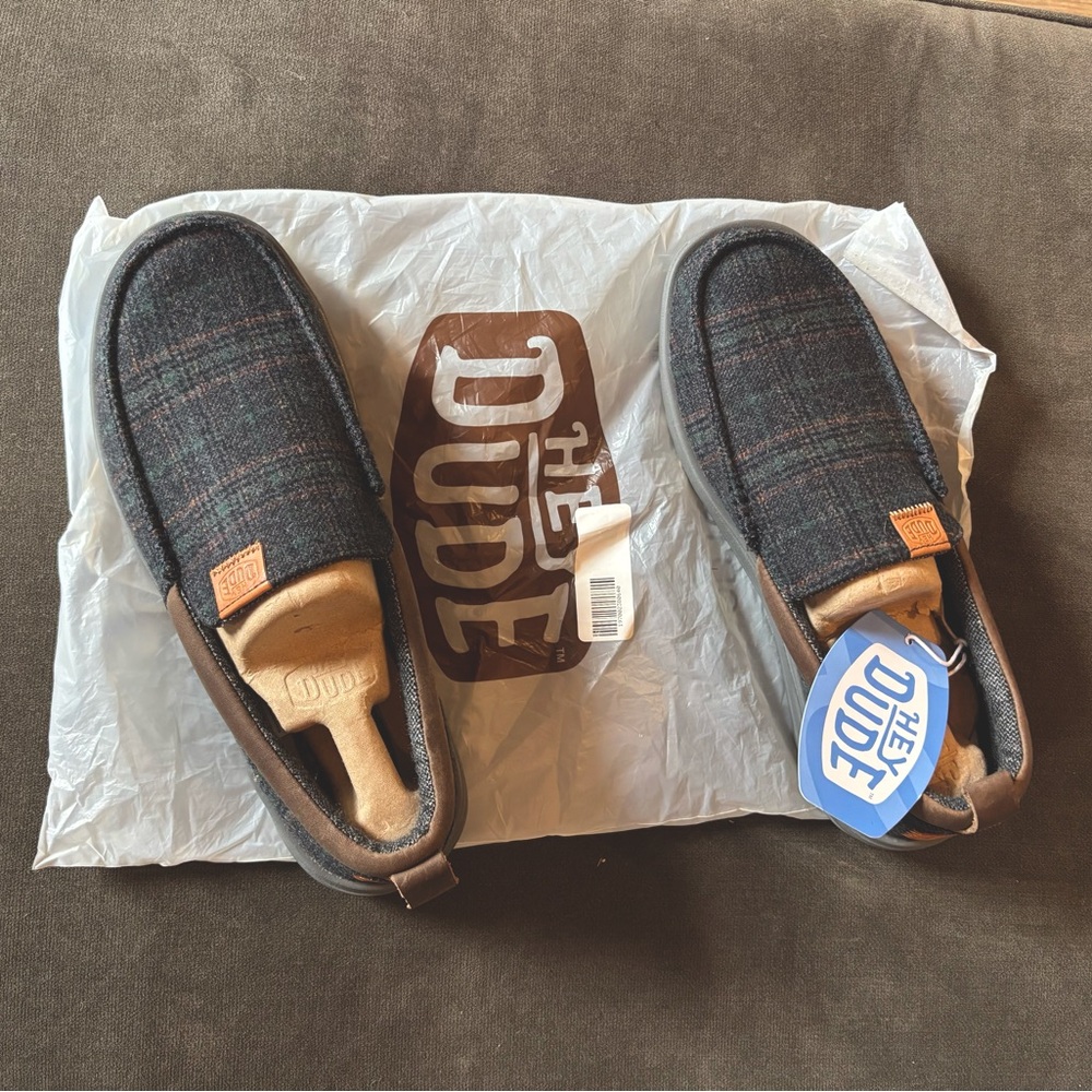 Hey Dude Men's Plaid Wally moc